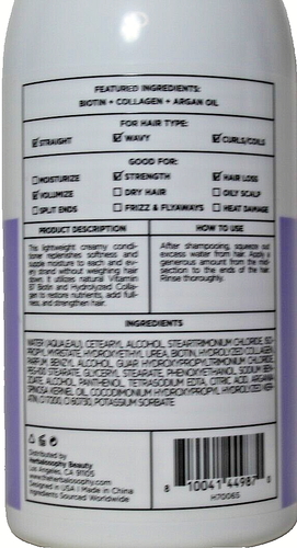 Herbal+Sophy Biotin & Collagen Conditioner Thickening & Strengthening 16.9 FL OZ - Bild 2 von 2
