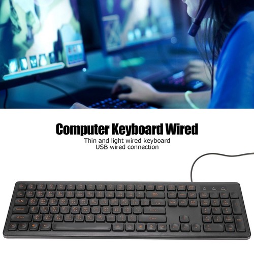 Chinese Keyboard USB Wired Comfortable Hand Feel Low Noise Bilingual Chinese New - Picture 3 of 22