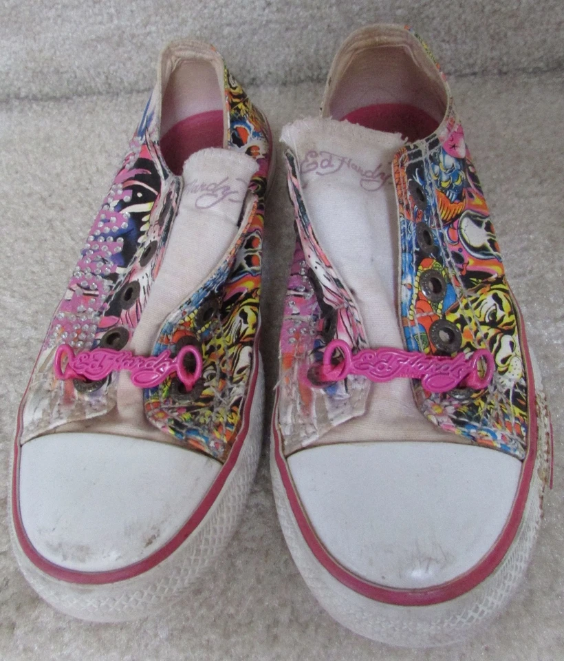 Ed Hardy Little Kid/Big Kid Yes Can Obama Fashion Slip On Sneakers Size 2 - Image 3 of 4