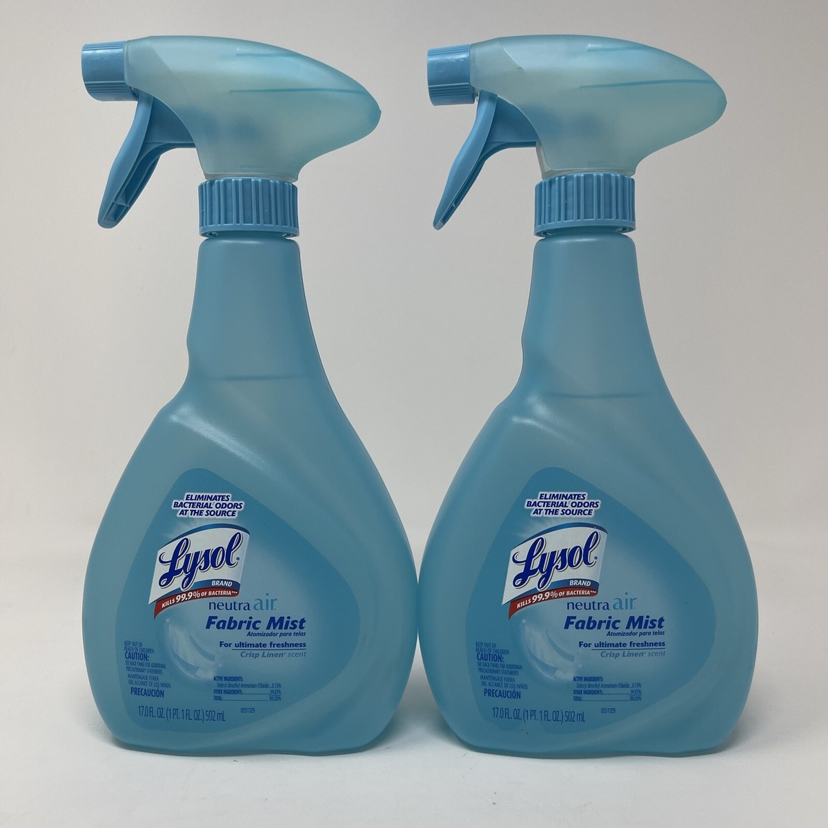 2 Pack - Lysol Neutra Air Fabric Mist Morning Crisp Linen 17 fl