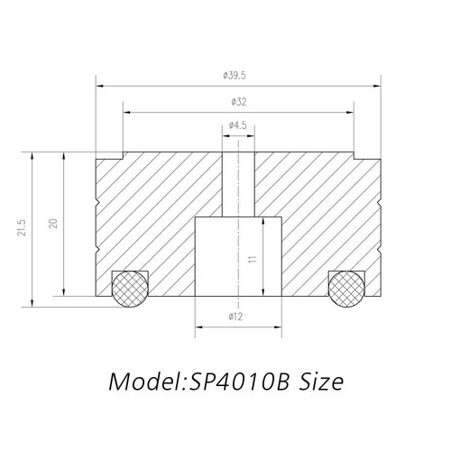 4PCS HIFI 40x20mm Aluminium Audio Haut-Parleur Subwoofer Isolation Pied Pad Support Neuf - Photo 8/21