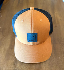 Carhartt Brown/Black Trucker Hat Mesh Back Adjustable Unisex Adult One Size