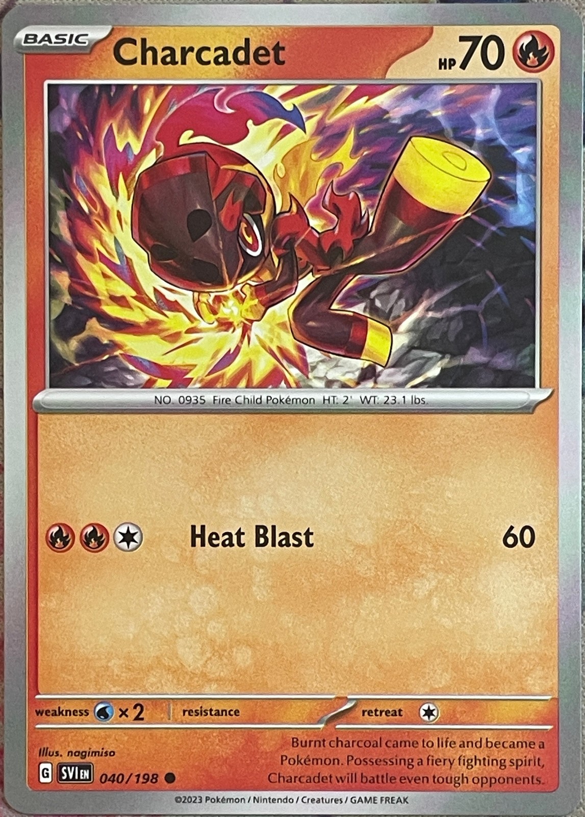 Charcadet - 040/198 - Scarlet & Violet Base Pokemon 2023