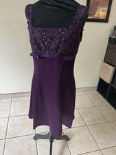 Short purple Sequin Lace  Velvet Party Dress By Blondie And Me For Dillards.