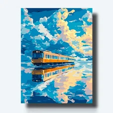 Hot Plum blossom landscape healing high aesthetic stress relief oil painting 985