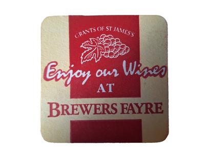 Grants Of St James's, Genießen Sie unsere Weine bei Brewers Fayre Bierdeckel, Vintage