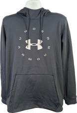 Under Armour Men  s Black Fleece Lined Circle ColdGear Pullover Sweatshirt - L