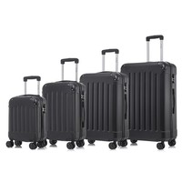 Koffer Suitcase Set, Trolley Reisekoffer, Rollkoffer HandgepäCk, Schwarz