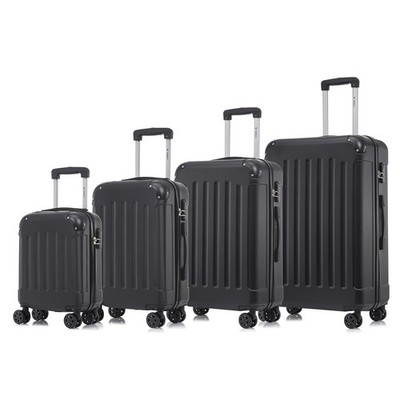 Koffer Suitcase Set, Trolley Reisekoffer, Rollkoffer Handgepäck, Schwarz