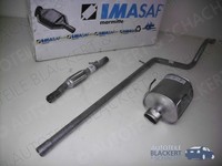 Imasaf Auspuffset Ab DPF für Fiat 500+Cabrio 1.3 D Multijet 04/2012- | +Blende