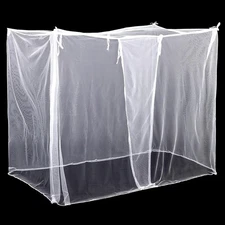 4 Corners Mosquito Net for Mosquiteros para L75 X W35.5 X H59 Inch, White 