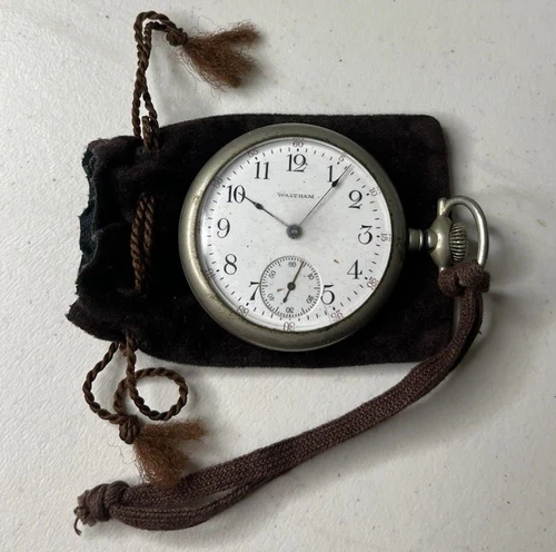 ANTIQUE SIZE 16S WALTHAM POCKET WATCH MODEL 1908 GRADE NO. 610