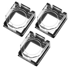 3 PCS Power Push Button Switch Cover Transparent Dustproof Safety Button Cap