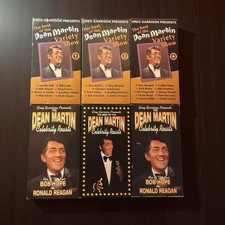 Dean Martin Variety Show Vol 1 2 Plus Celebrity Roasts VHS Lot 6 VG Classic TV