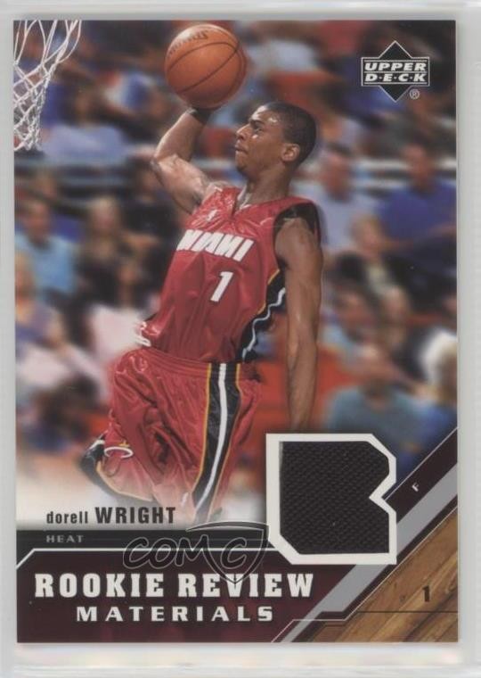 2005-06 Upper Deck Rookie Review Materials Dorell Wright #RRM-DO 0v1