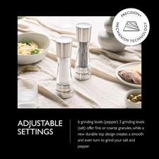 Cole & Mason Derwent Salt and Pepper Mill Set Stainless Steel Gourmet Precision