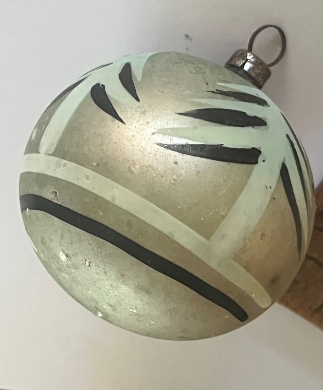 Vintage Mercury glass Christmas tree ornament