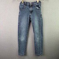 The Children's Place Skinny Jeans Boys Size 8 Blue Stretch Denim Distressed