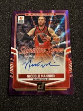 NICCOLO MANNION 2024-25 Panini Donruss PURPLE LASER AUTO #5/25 Signature Series