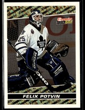 1993-94 Topps Premier #3 Felix Potvin Black Gold Hockey Card 1102H