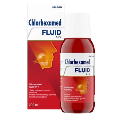 Chlorhexamed Fluid 0,1 % mit Chlorhexidin, 200 ml, PZN 06997885