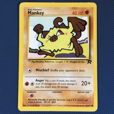 Mankey 61/82 - Team Rocket - Common Pokemon Karte - MP