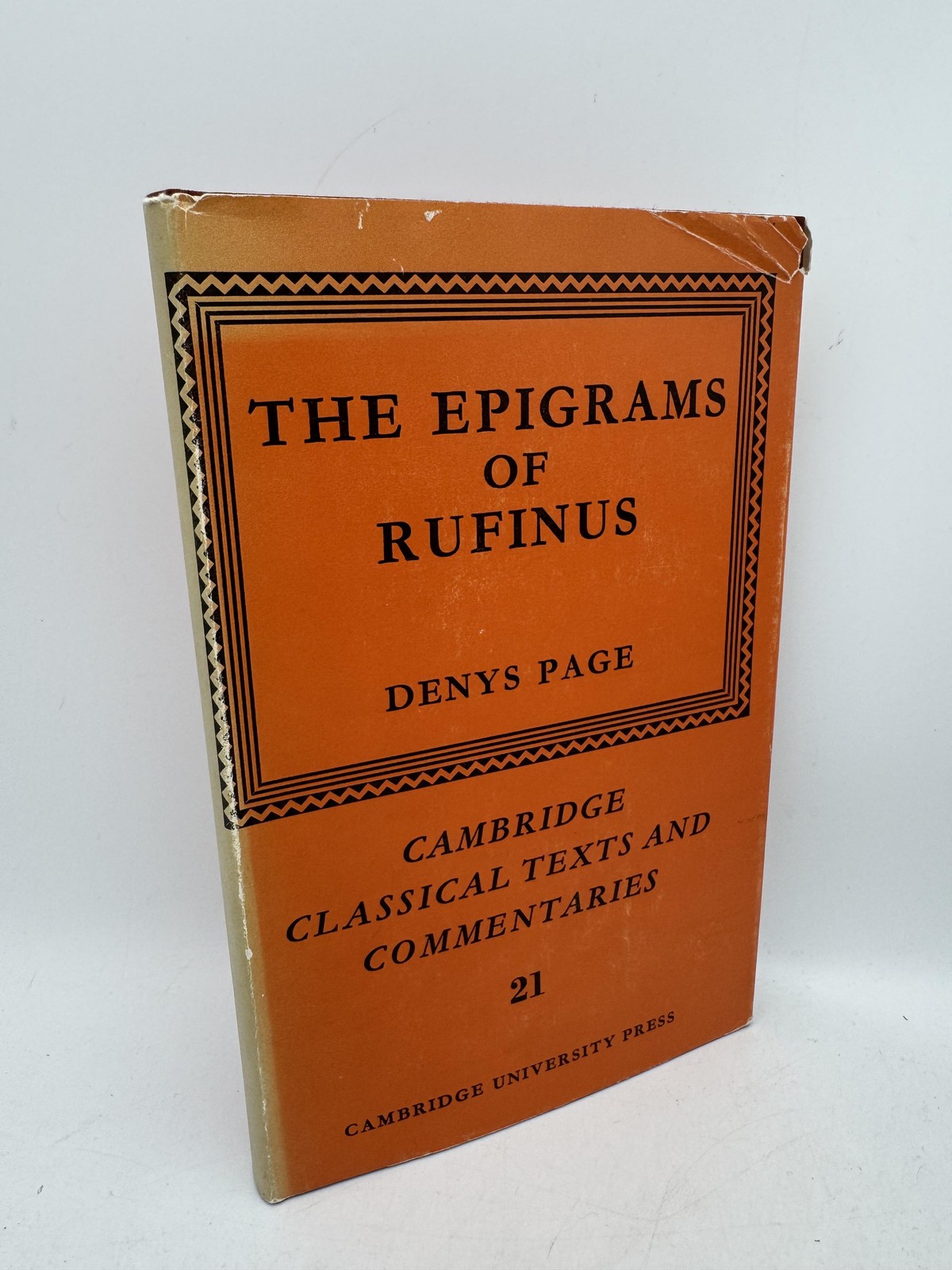 The Epigrams of Rufinus Page, Denys Cambridge Univ. Press First Edition Hardcove