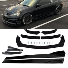 For Acura Rsx Dc5 02-06 Front Bumper Lip Spoiler Splitter Glossy Black Body Kit