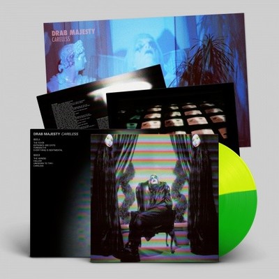 DRAB MAJESTY Careless LP NEW YELLOW/GREEN VINYL Dais 