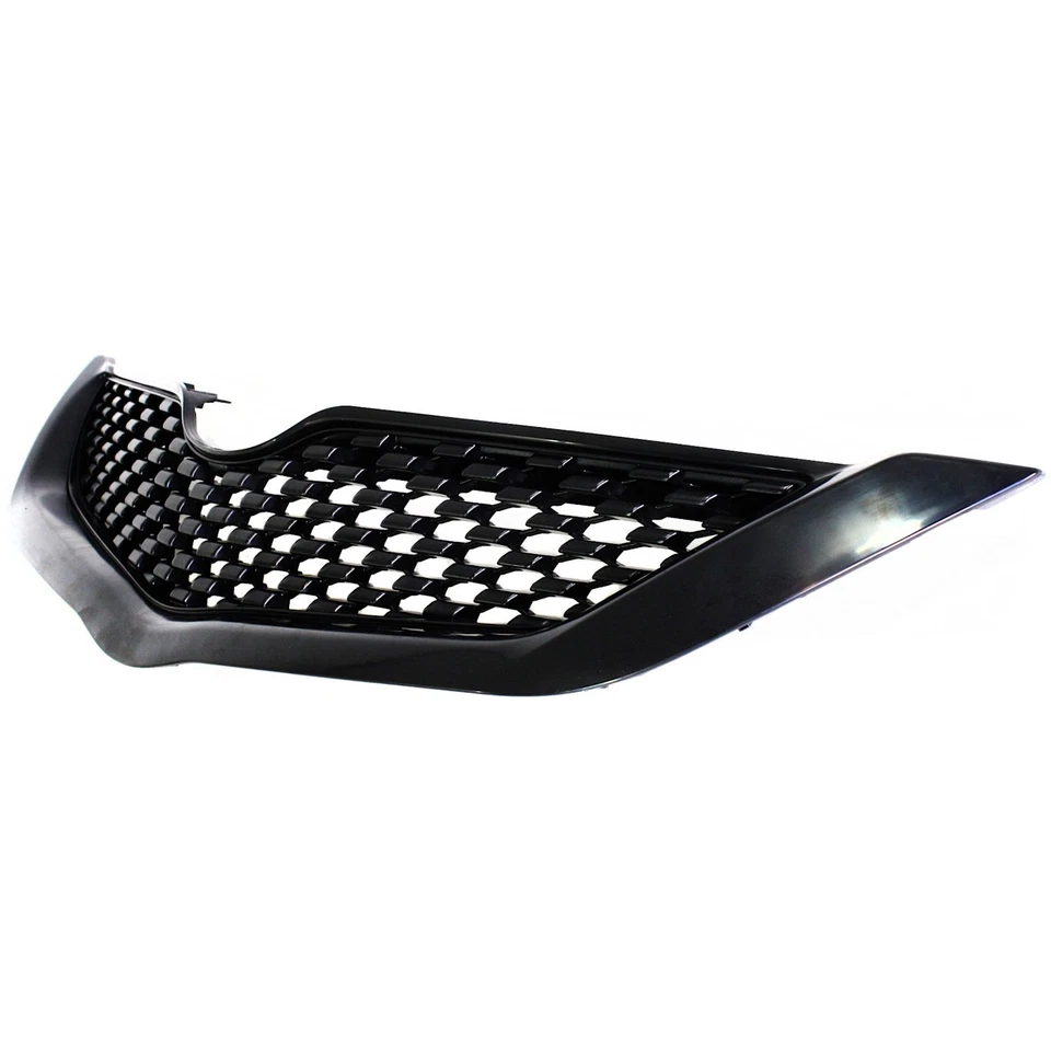 Grille For 2009-2012 Toyota Yaris Sedan Upper Textured Black Plastic - Image 2 of 4
