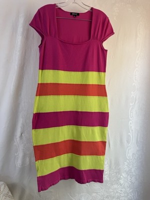 neon color block dress Neon Color Block Maxi Dress
