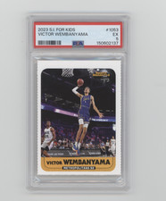 2023 S.I. For Kids Victor Wembanyama Rookie Year Basketball Cards PSA EX 5