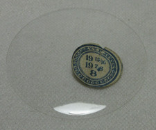GLASS POCKET WATCH CRYSTAL WATCHMAKER SIZE 19 15/16 H 8 REPLACEMENT PART 498