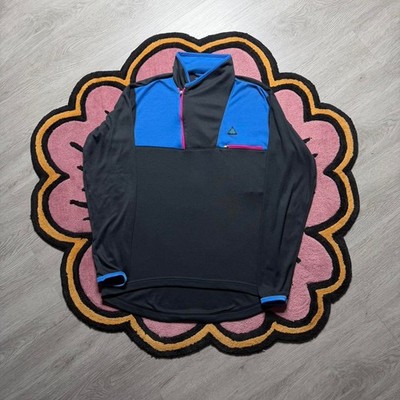 Vintage 90 s Nike ACG Thermax 1/4 Zip Pullover Sweatshirt Size Large Black