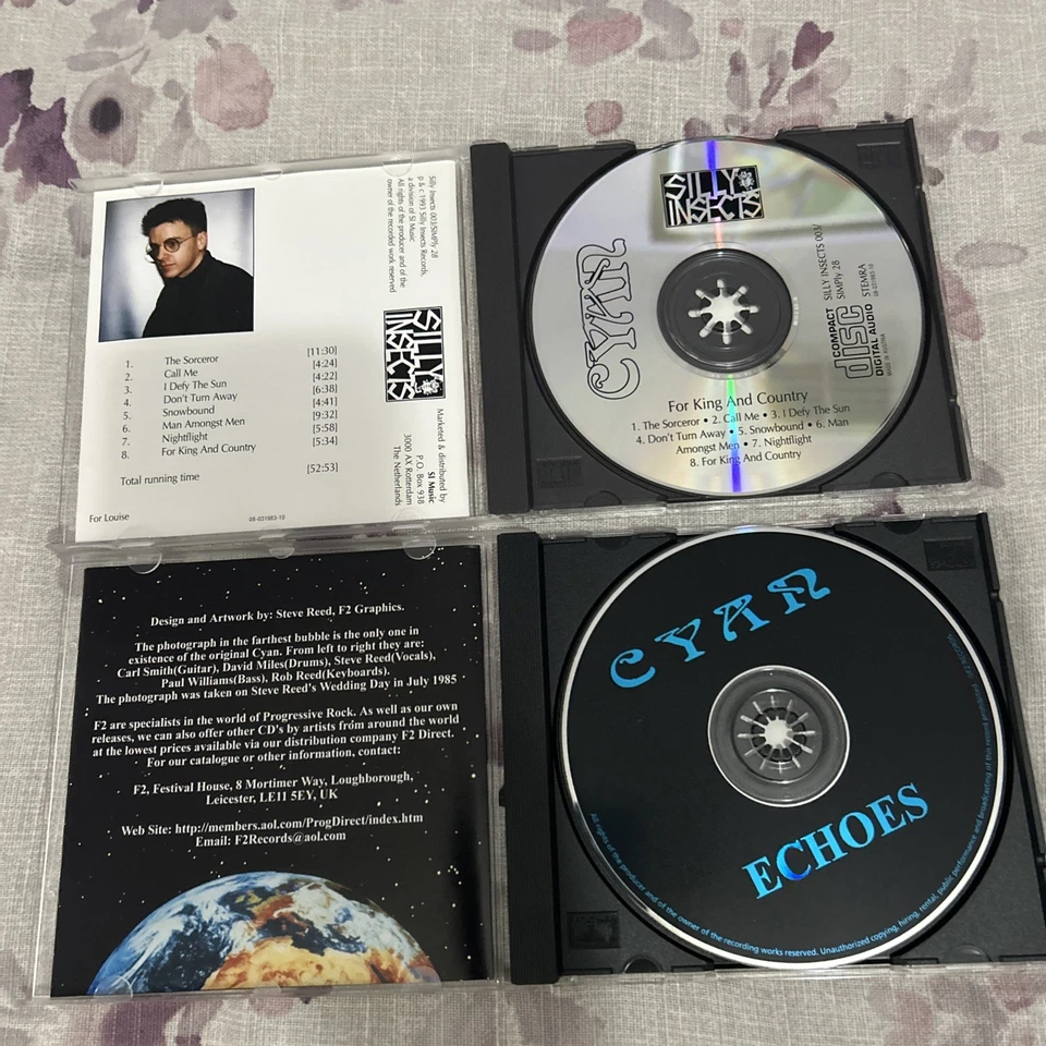 CYAN For King and Country 93 Silly Insects + Echoes 99 2 CD Lot + Free New CYAN Foto 3 de 4