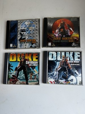 Duke Nukem Pc Game Lot Of 4 Games - Nuclear Winter , Caribbean, 3D Vintage