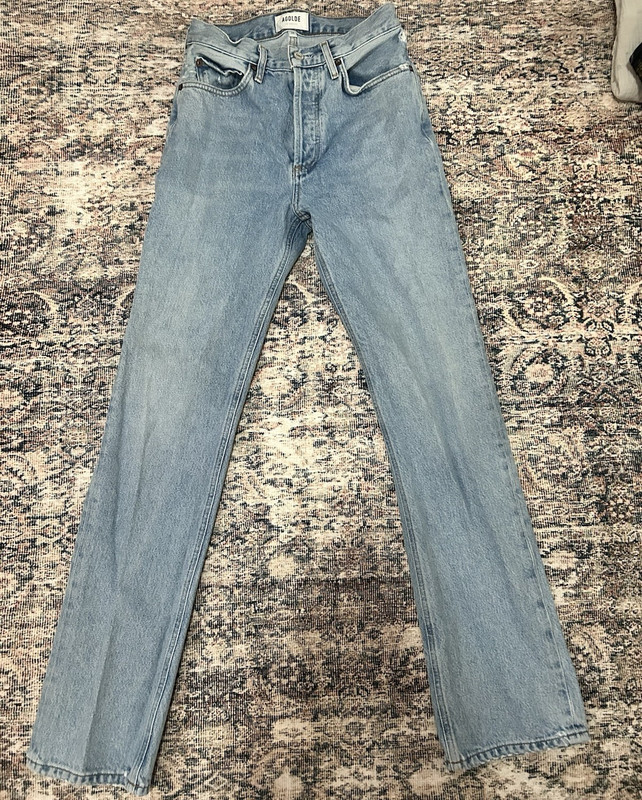 AGOLDE Women’s size 24 Straight Leg jeans style “Lana” Cotton 5-Pocket