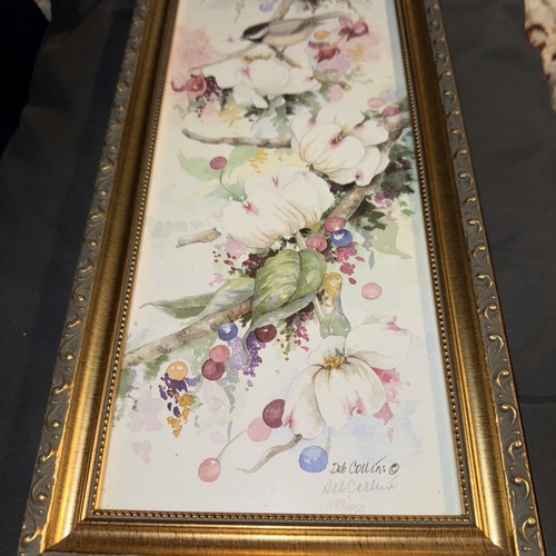 Deb Collins Chickadee Print Framed & Matted Signed & Numbered 1049/1950 - Picture 4 of 8