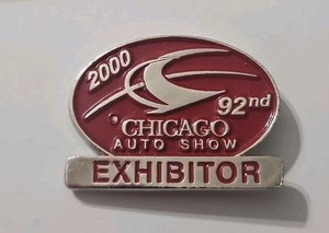 2000 Chicago Auto Show Press Lapel Pin - 92nd Auto Show 