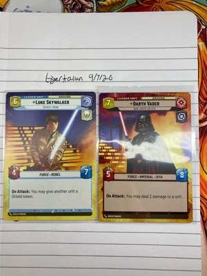 Star Wars Unlimited Luke Skywalker and Darth Vader Event Exclusive Promo - Image 1 of 3