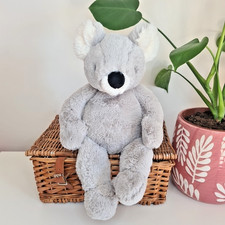 Jellycat Benji Koala Medium - Retired Soft Grey Beanie Koala Snugglet 14"