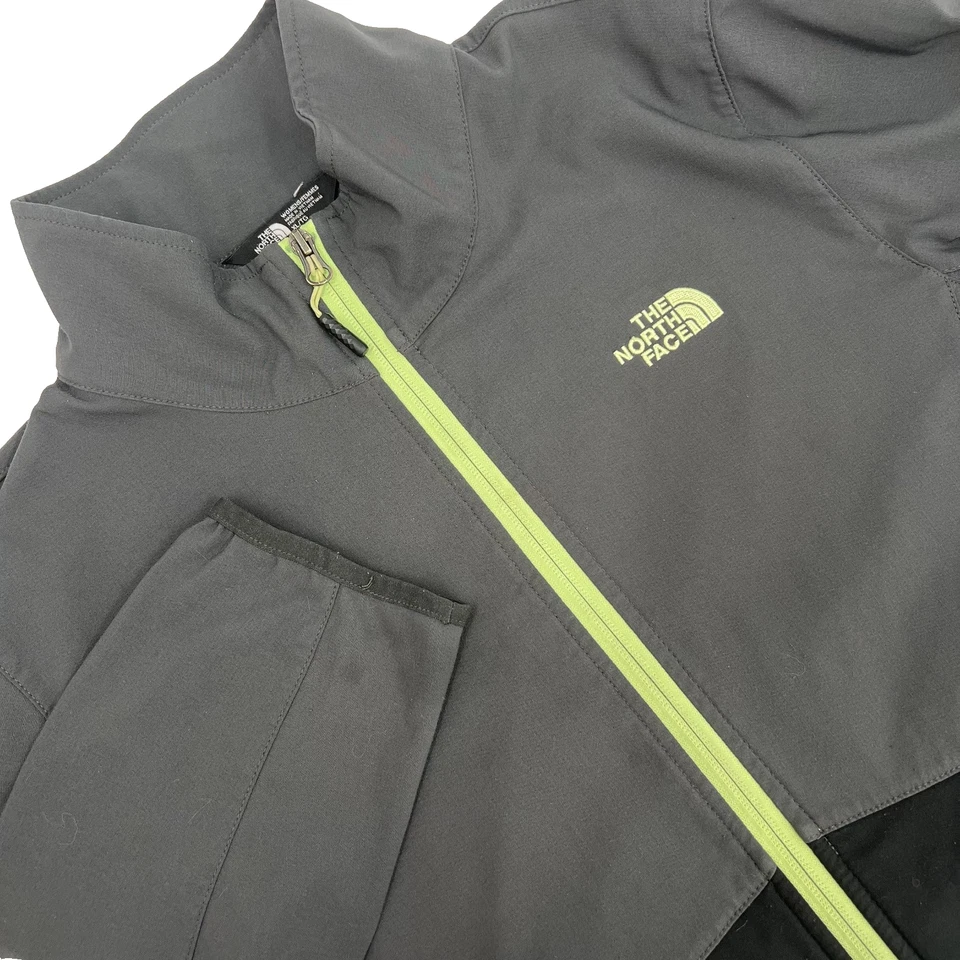Chaqueta cortavientos ligera con capucha y cremallera completa XL negra/gris THE NORTH FACE para mujer Foto 2 de 4