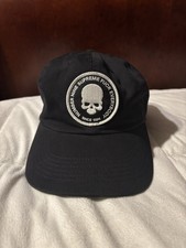 Supreme (n)umber Nine Black Skull 6 Panel Hat