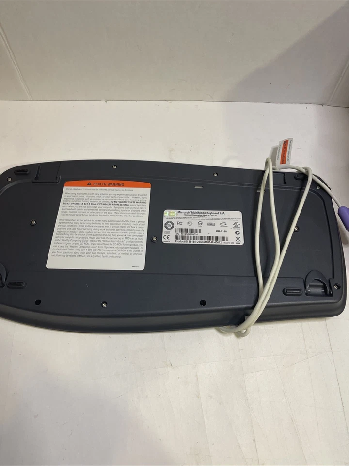 Microsoft Natural Keyboard Ergonomic Comfort Multimedia 1.0A RT9470 PS/2 - Image 2 of 4