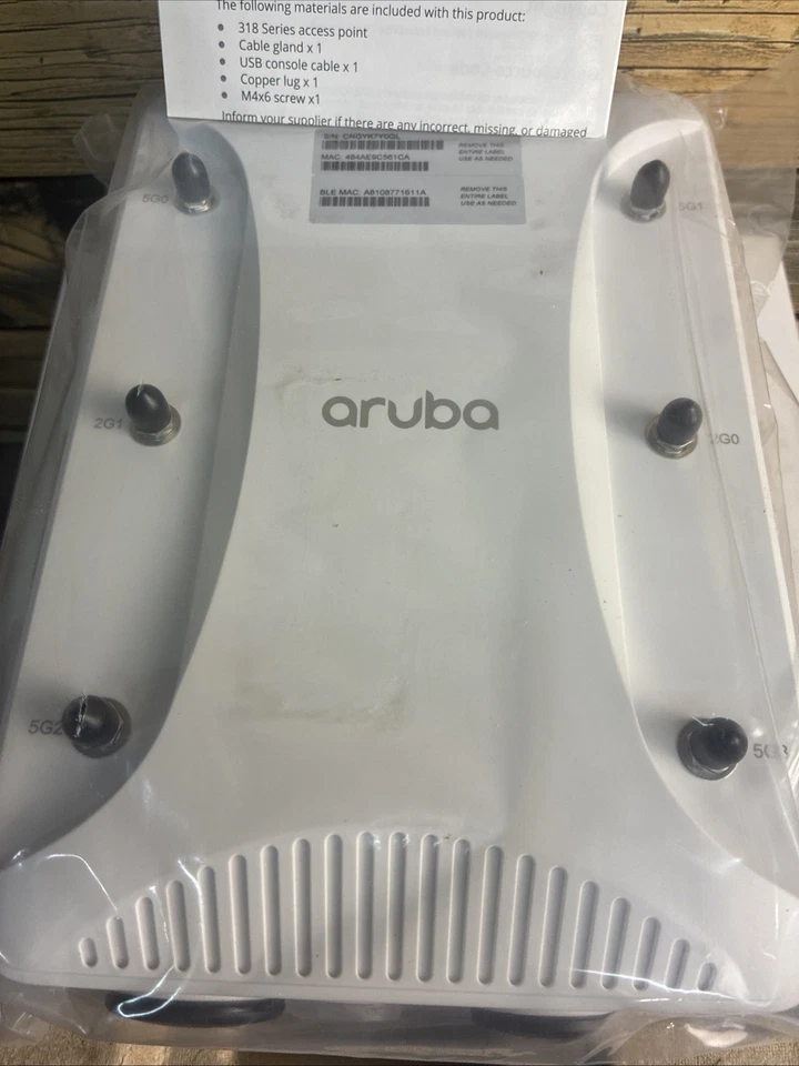 Punto de acceso Hewlett Packard Enterprise Aruba Ap-318 (Estados Unidos) Indr endurecido 11Ac. Foto 2 de 4