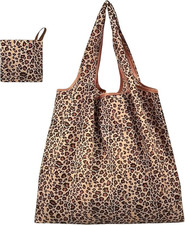 Damen Shopper Tasche mit Leopardenmuster, Handtasche für Arbeit, Einkaufen und S