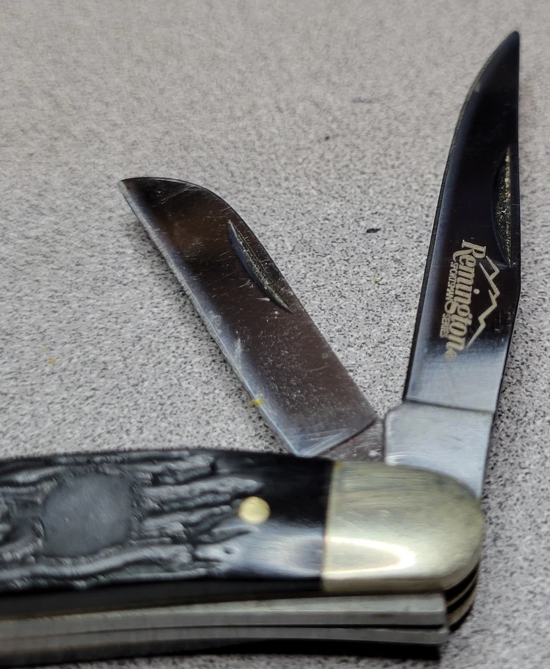 Remington Stockman Folding Knife Stainless Steel Blades Missing Badge - Image 2 of 4
