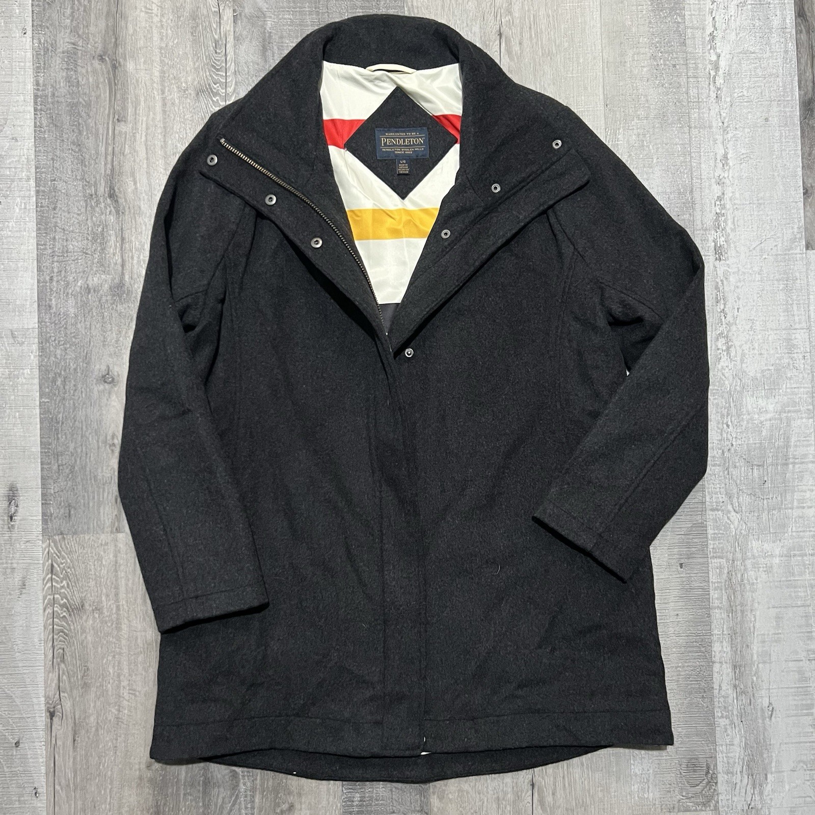 PENDLETON Campbell Cascade Wool Jacket Gray Hudso… - image 1