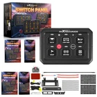 Touch Switch Panel 6 Gang For 4WD SUV Pickup RGB APP Control Aluminium 12V-24V