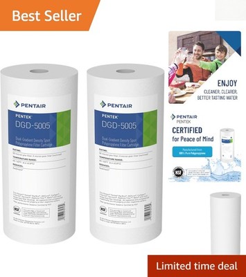High Dirt Holding Dual-Gradient Big Blue Filter Cartridge Replacement - 5 Micron